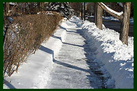 snow shoveling